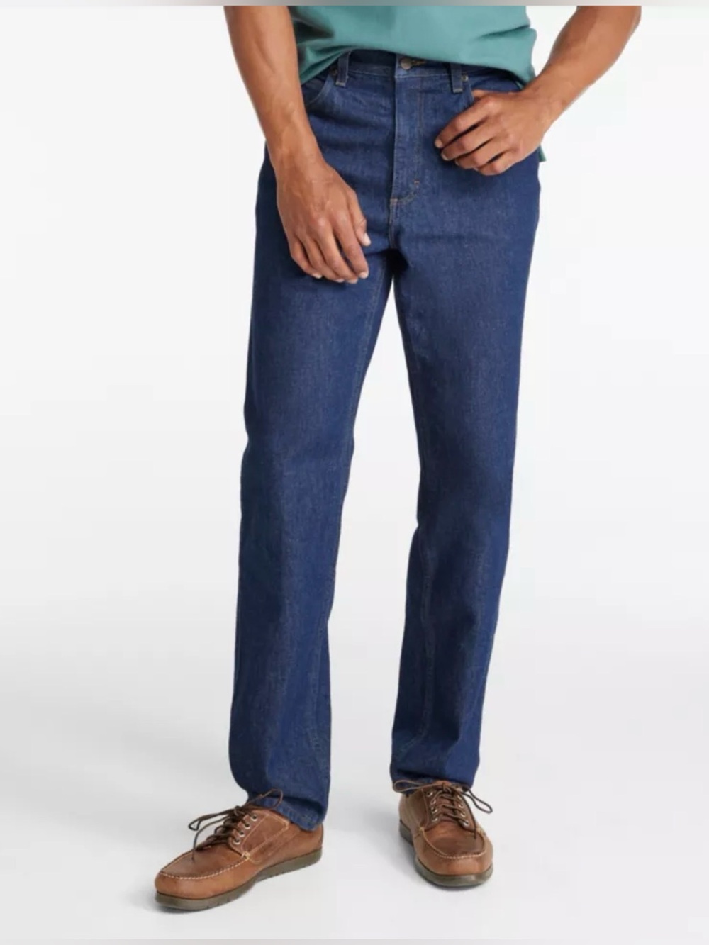 NWT L.L.Bean Men's Double L® Jeans, Classic Fit Stonewash Denim Size 33 x 30